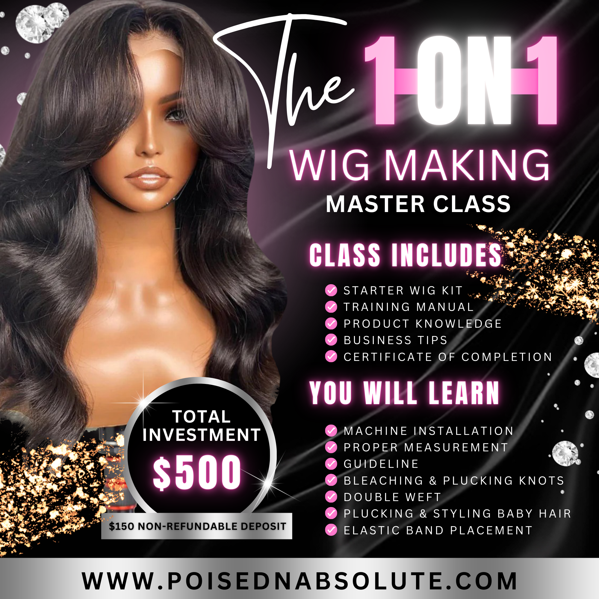 1-on-1 Wig Making Class